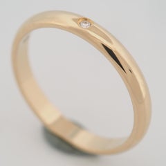 Cartier 1895 Wedding Band Diamond Ring 51 YG US 5.5