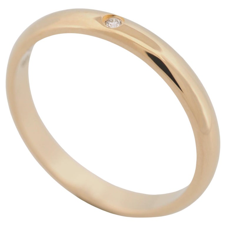Bague d'alliance Cartier 1895 51 YG US sur 1stDibs France