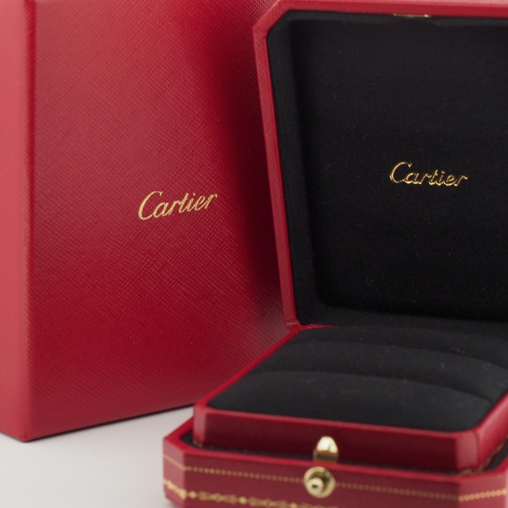 Cartier 1895 Wedding Band Diamond Ring 52 PG US 6.0 4