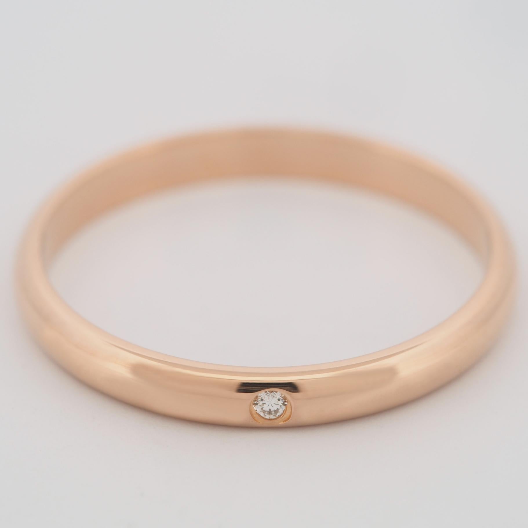 Cartier 1895 Alianza Diamante Anillo 59 PG US 8.75 en Bueno Estado en Kobe, Hyogo