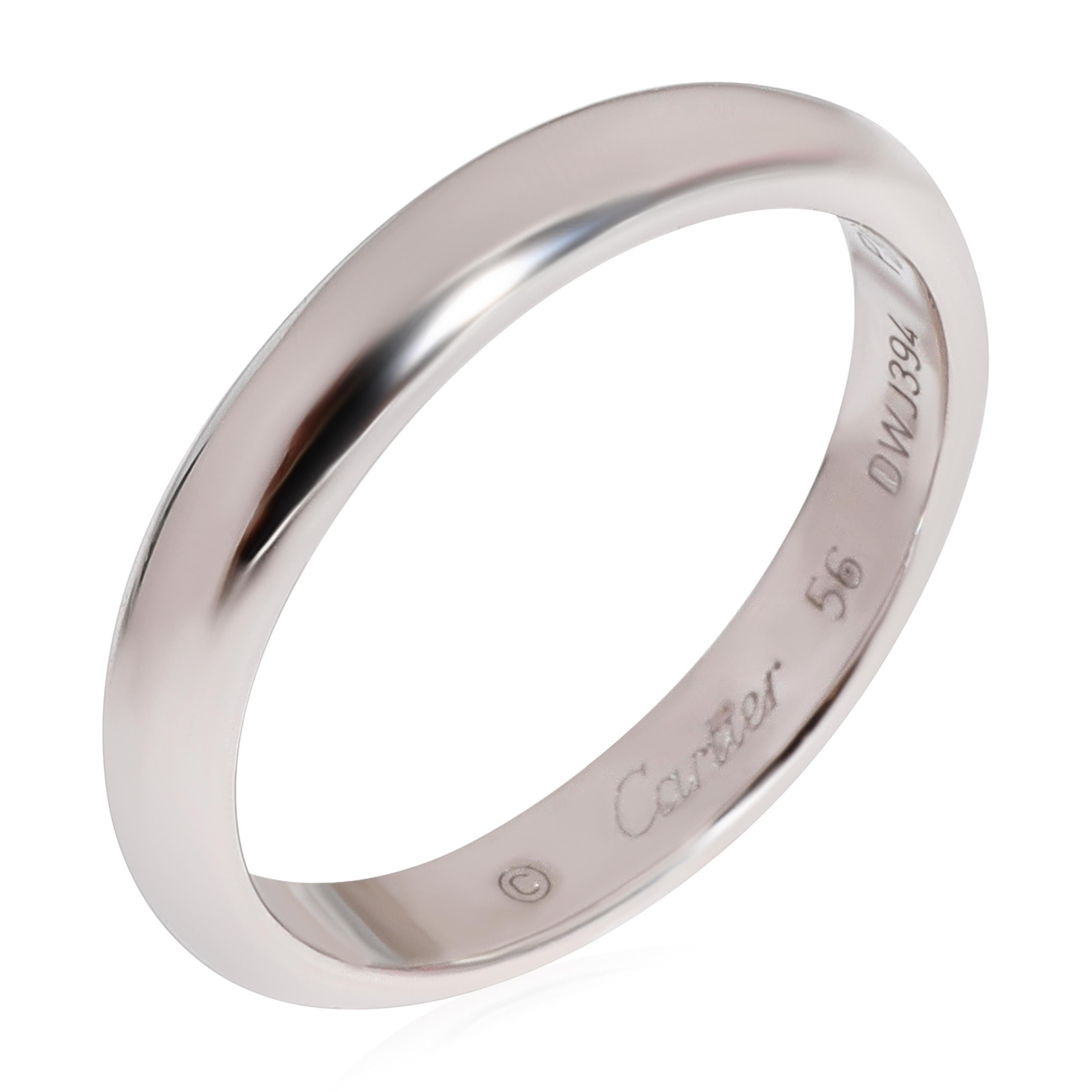 Cartier 1895 Wedding Band in 950 Platinum

PRIMARY DETAILS
SKU: 122349
Listing Title: Cartier 1895 Wedding Band in 950 Platinum
Condition Description: Retails for 1700 USD. In excellent condition and recently polished. Ring size is 7.5.Comes with