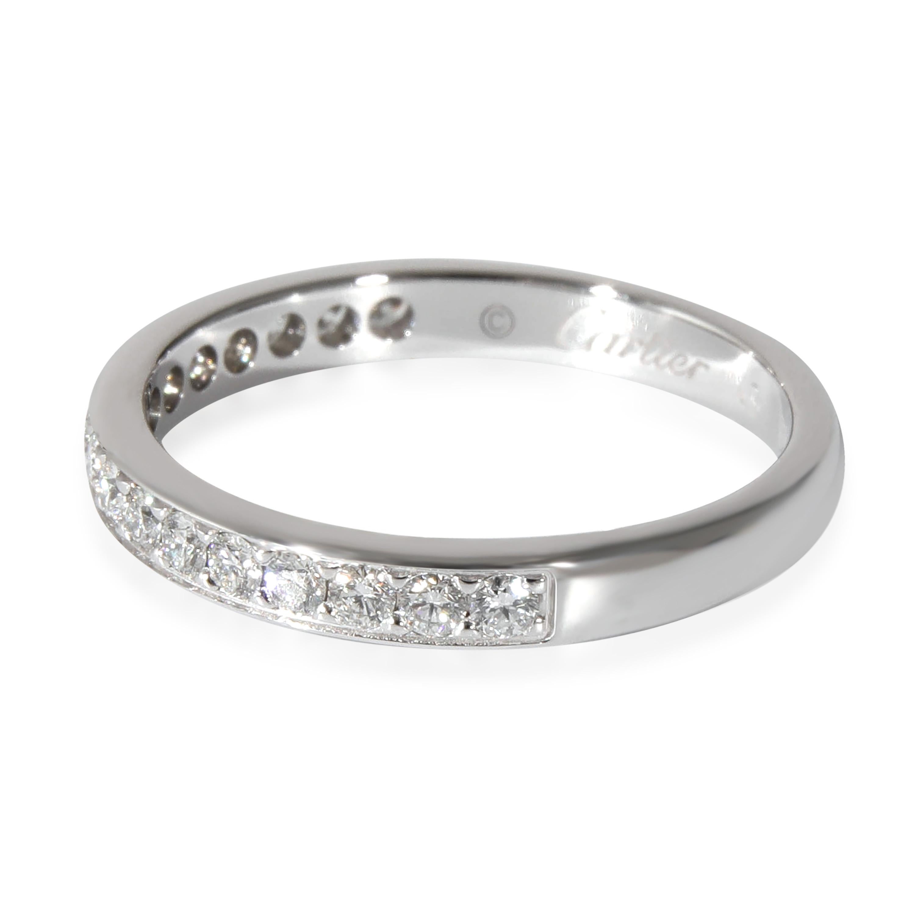 Cartier 1895 Ehering in  0.27 CTW Platin Damen