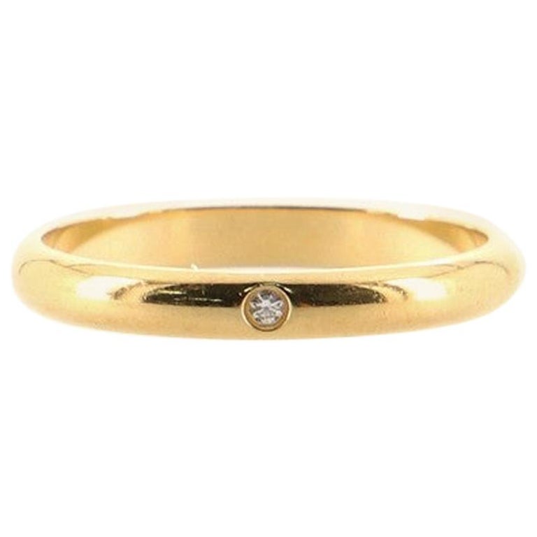 Cartier 1895 Wedding Band Ring 18K Yellow Gold with Diamond Small at ...