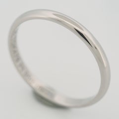 Cartier 1895 Wedding Band Ring 58 Platinum 950 US 8.25