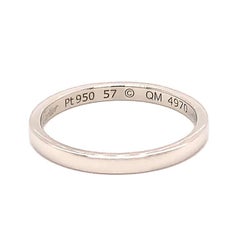 Cartier 1895 Wedding Band Ring Platinum