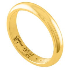 Cartier Diamond Gold Love Wedding Band Ring at 1stdibs