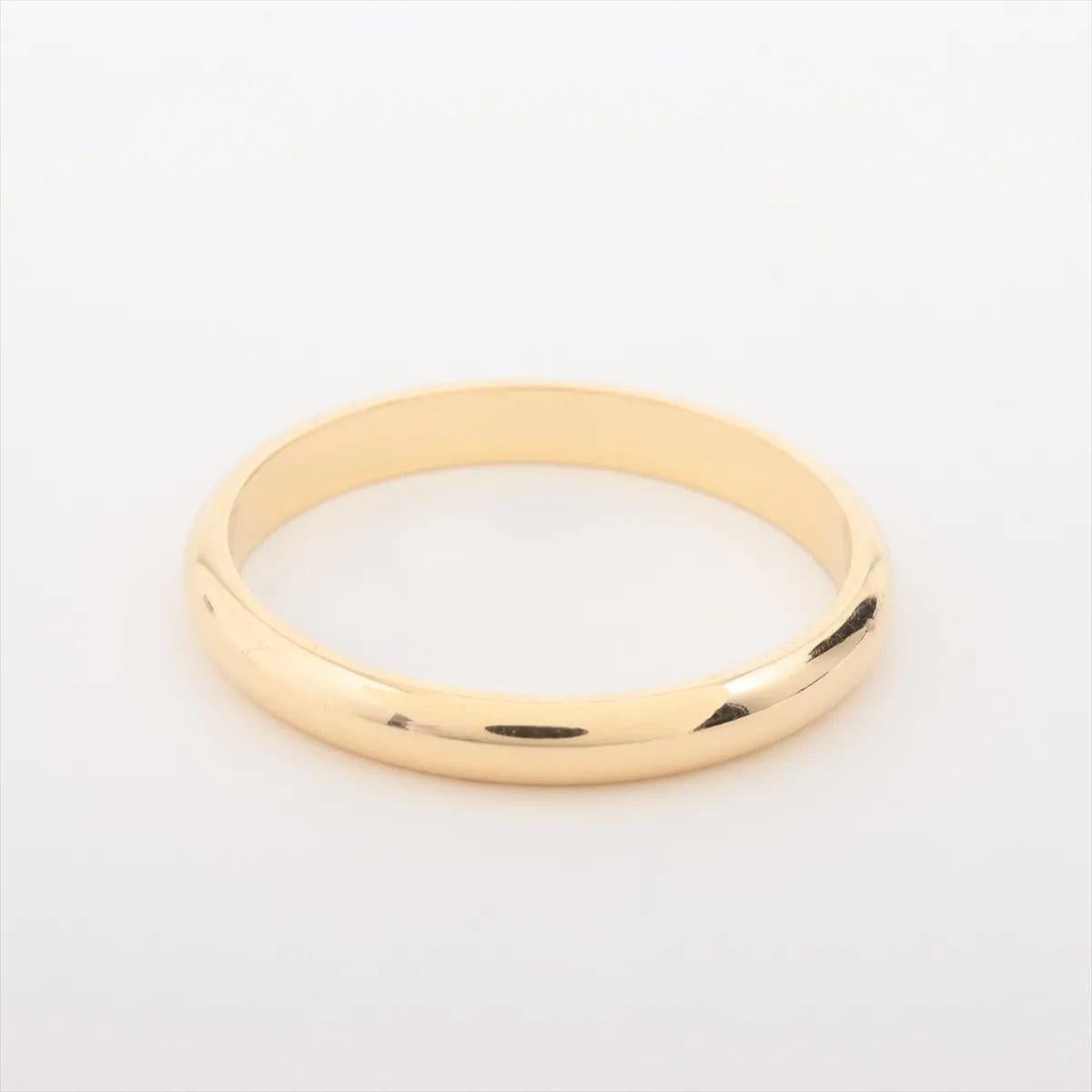 Cartier 1895 Wedding Ring Yellow Gold In Good Condition For Sale In Humacao, PR