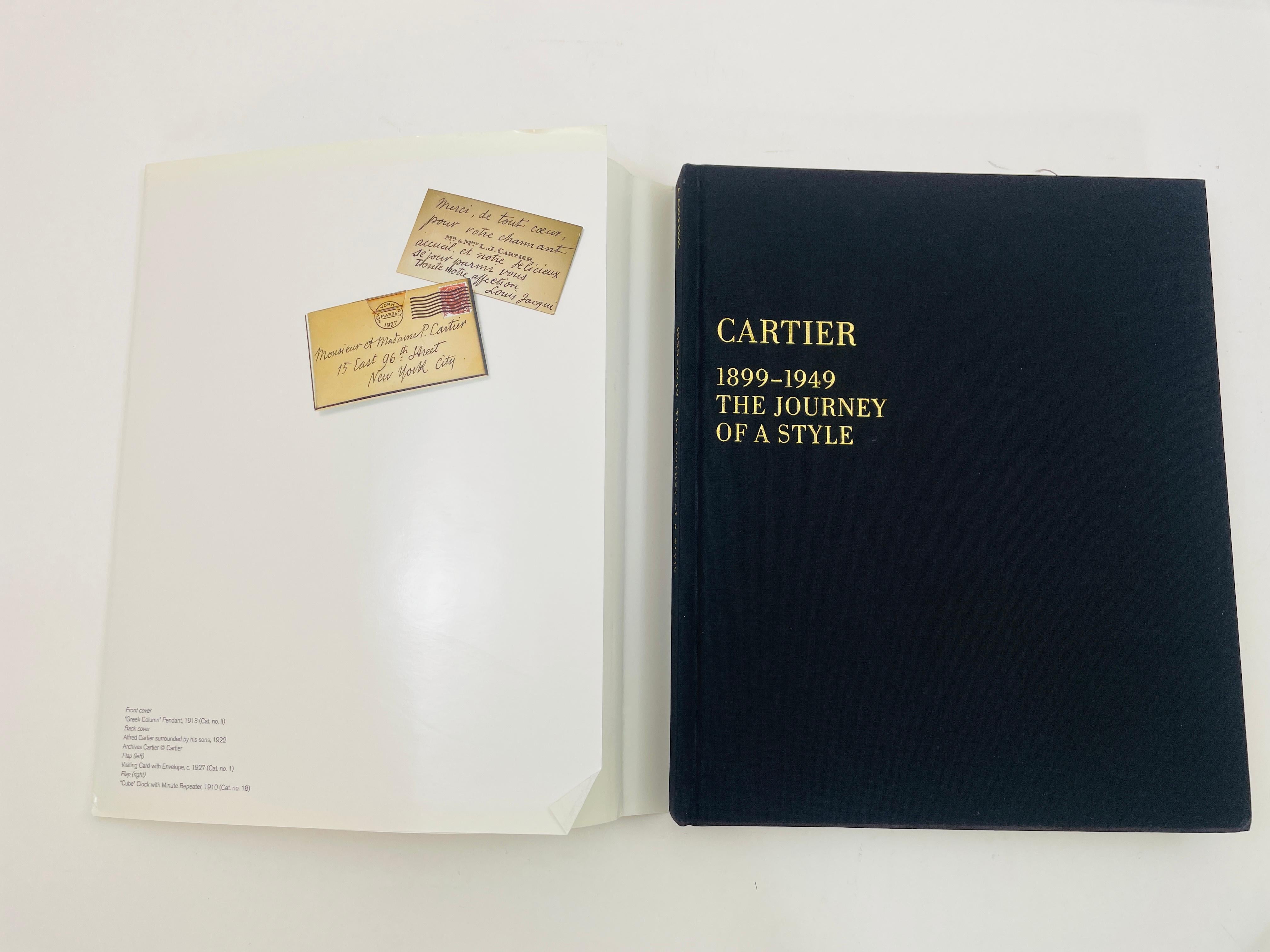 Women's or Men's Cartier: 1899-1949, the Journey of a Style by Thierry Coudert Hardcover Book For Sale