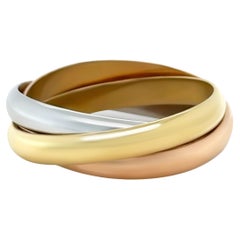 Cartier 18ct 3 Tone Gold Trinity Ring 8.46g
