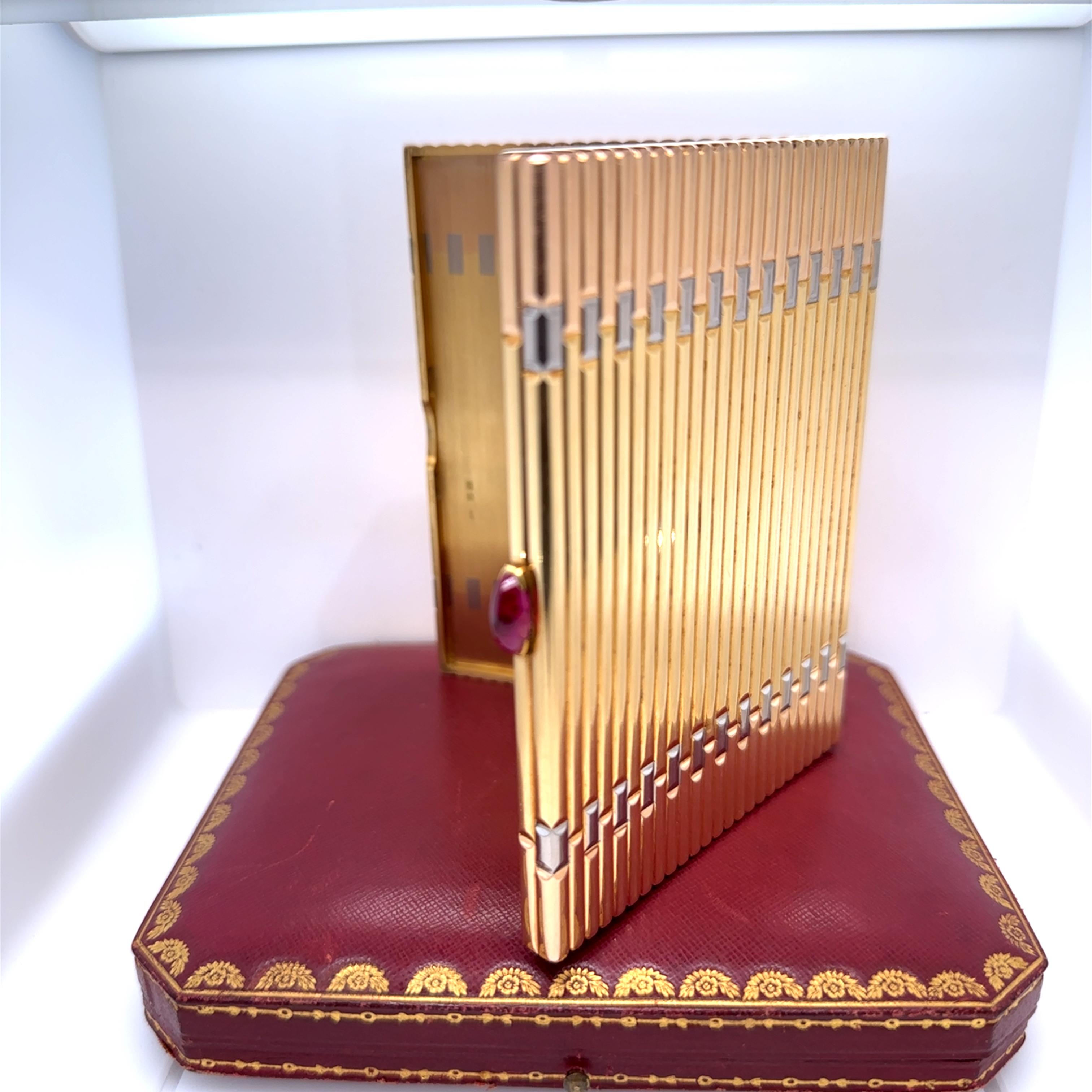 Cartier 18ct Gold and Ruby Cigarette Case 245.18g 9