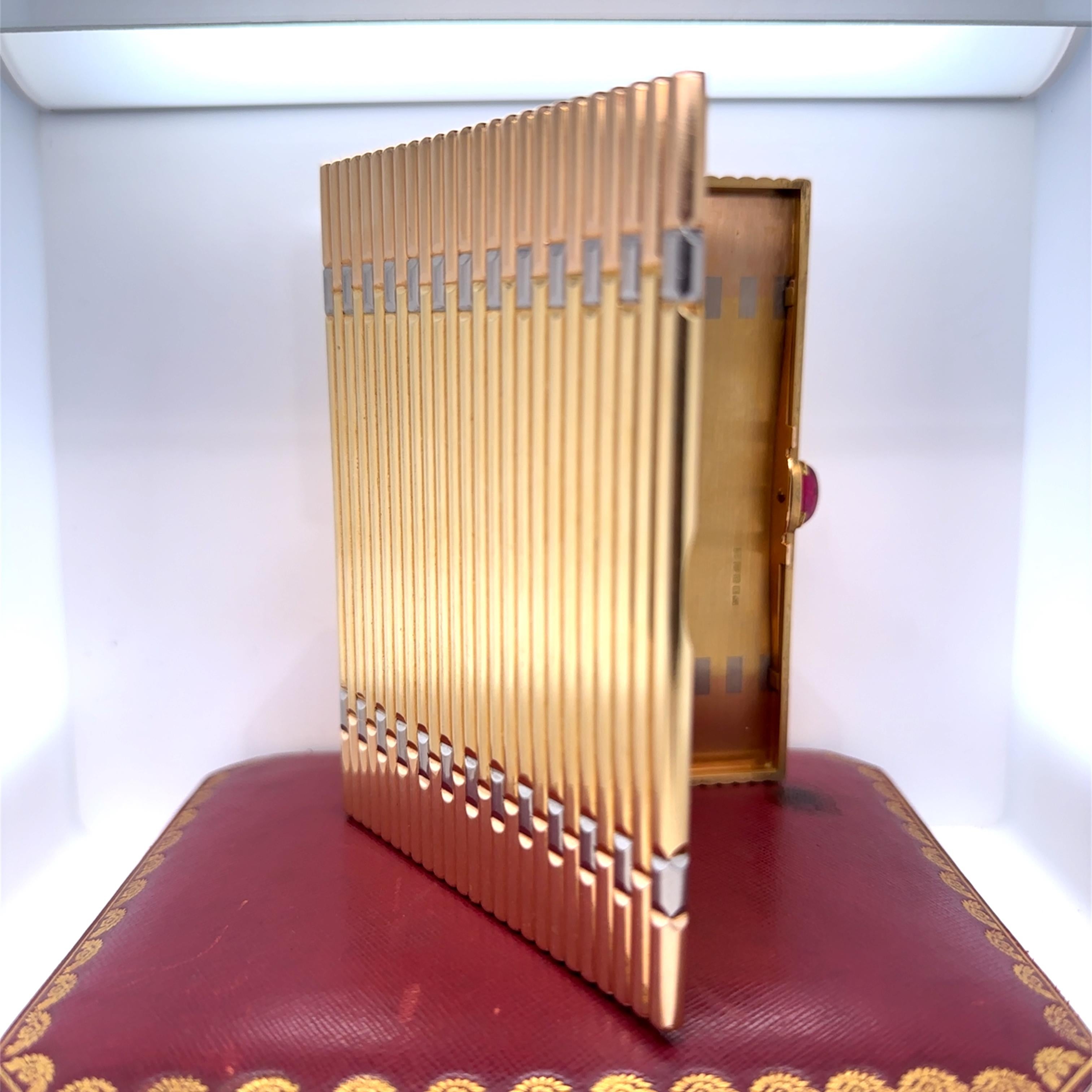 Cartier 18ct Gold and Ruby Cigarette Case 245.18g 10