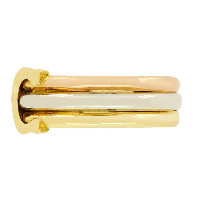 Moderno Anello A.I.C. di Cartier in oro 18 ct. con marchio 1997 in vendita
