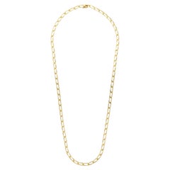 Retro Cartier 18ct Gold 'Paperclip' Long Chain Necklace 1977