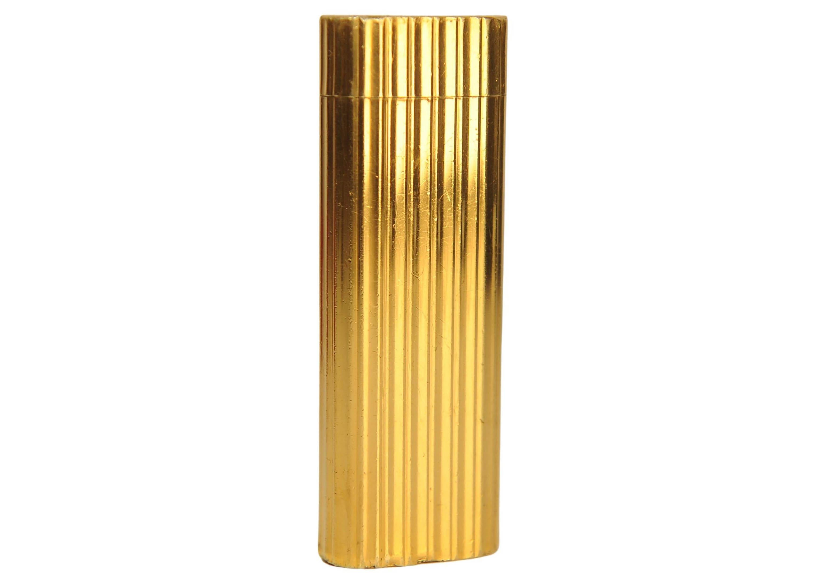 Accendino Briquet per sigarette Cartier in oro 18ct con scatola Cartier 4