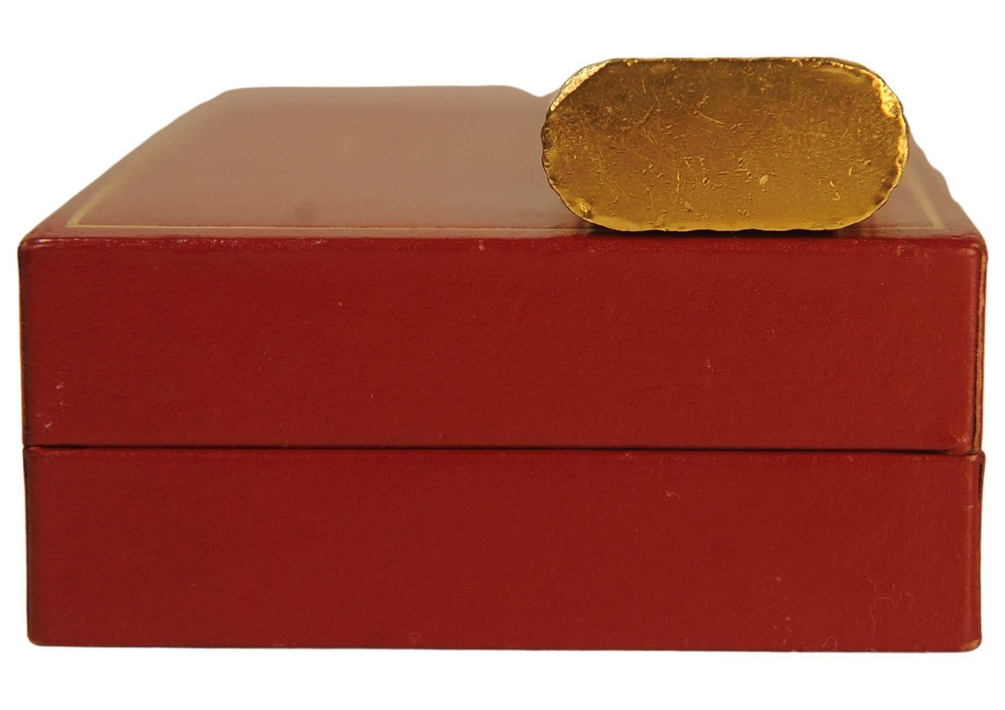 Accendino Briquet per sigarette Cartier in oro 18ct con scatola Cartier 6
