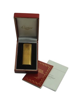 Cartier Encendedor Briquet de Oro 18ct Con Caja Cartier