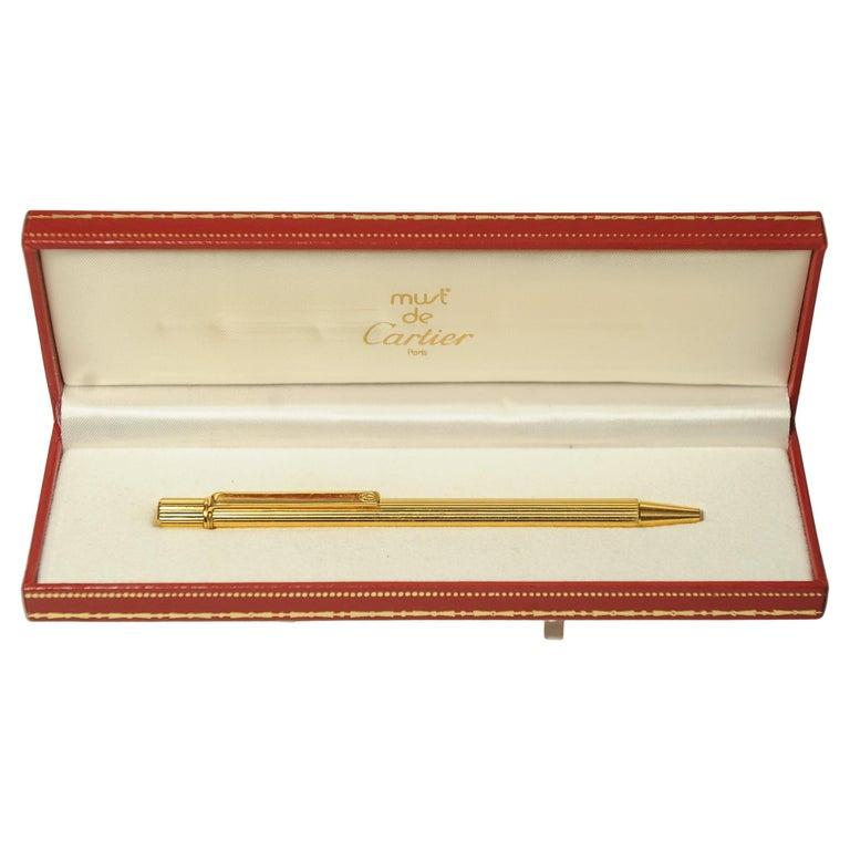 Cartier 18ct Gold Plated Ballpoint Pen in Original Cartier Box

Stylo Bille Must II, Made In Paris, Comes With Red Cartier Presentation Box
