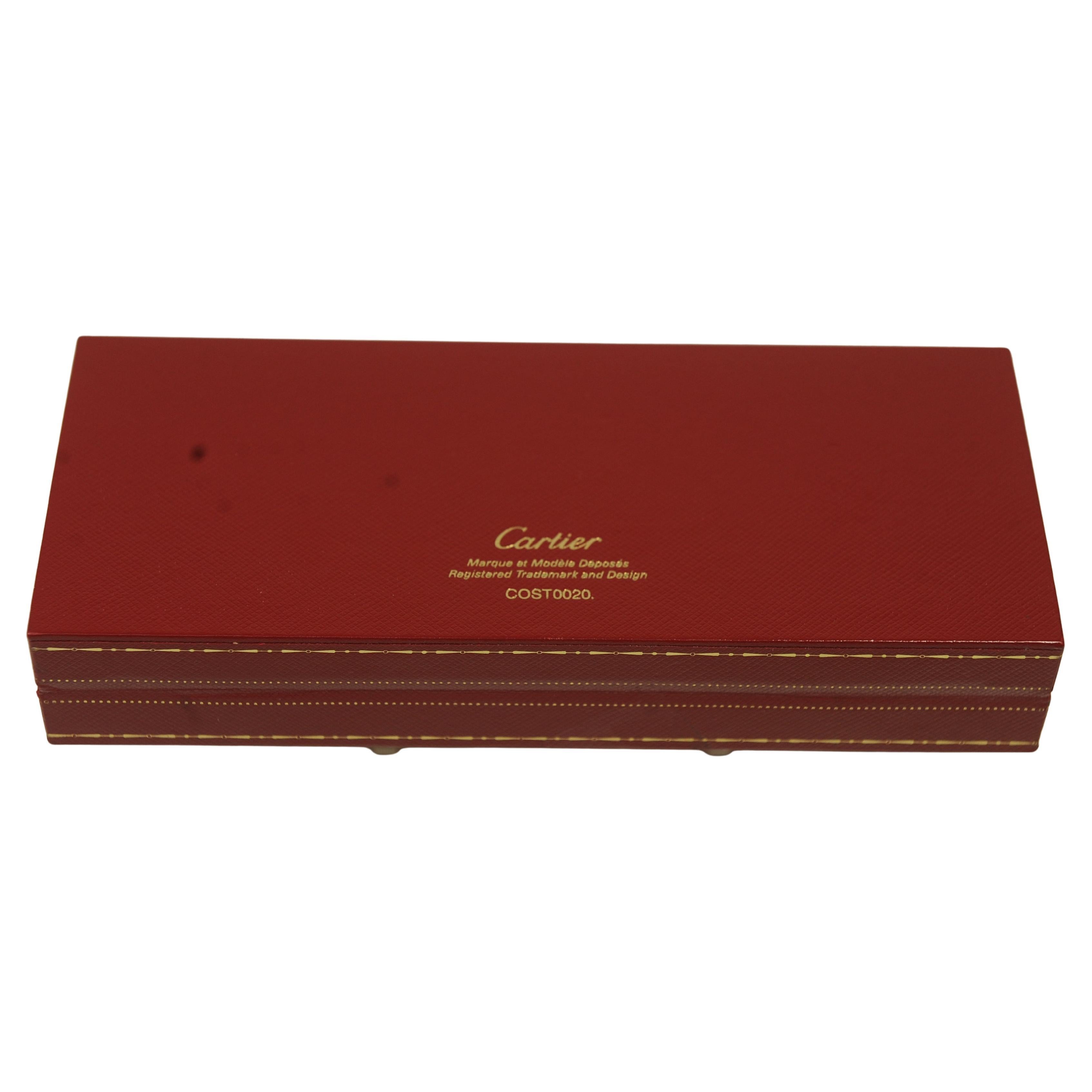 Cartier 18ct Gold Plated Ballpoint Pen in Original Cartier Box 3