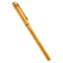 Cartier 18ct Gold Plated Trinity Fountain Pen With Gold Nib in Cartier Box