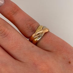Cartier Or 18ct, Trinity 3 Colour Classic Band avec boîte d'origine
