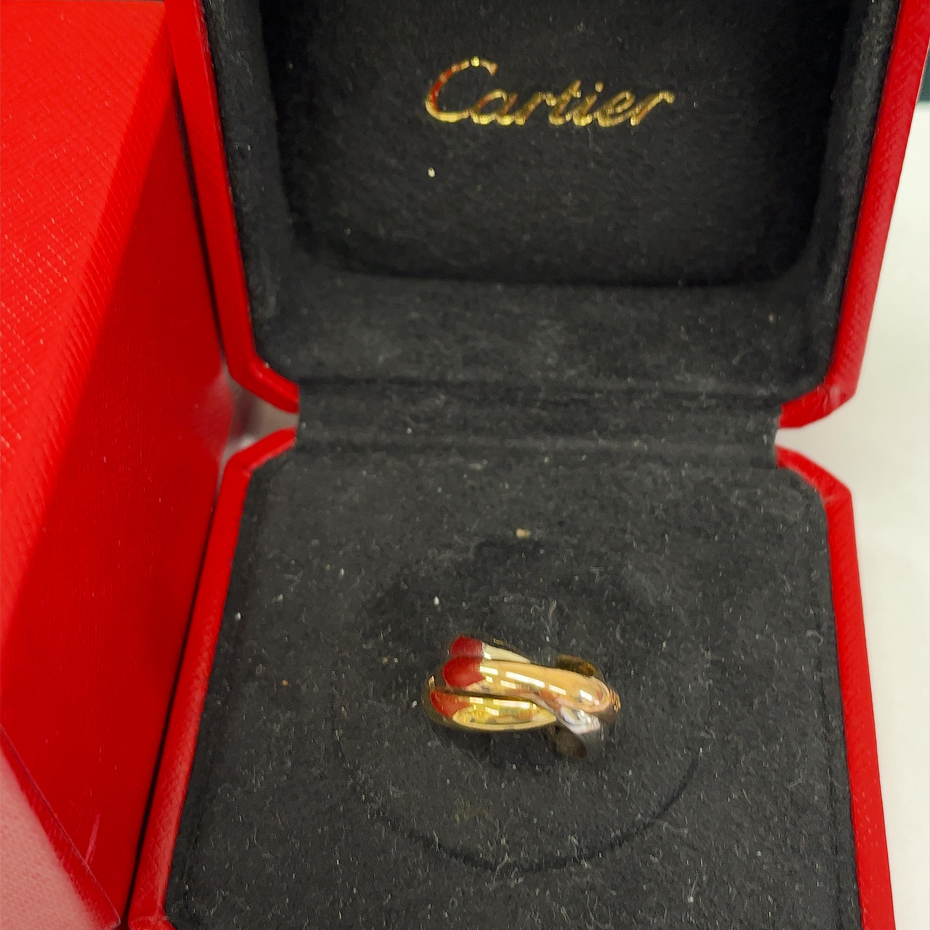 Cartier 18ct Gold, Trinity 3 Colour Classic Band with Original Box  In Excellent Condition In London, GB