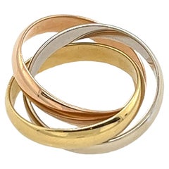 Cartier 18ct Gold, Trinity 3 Colour Classic Band with Original Box