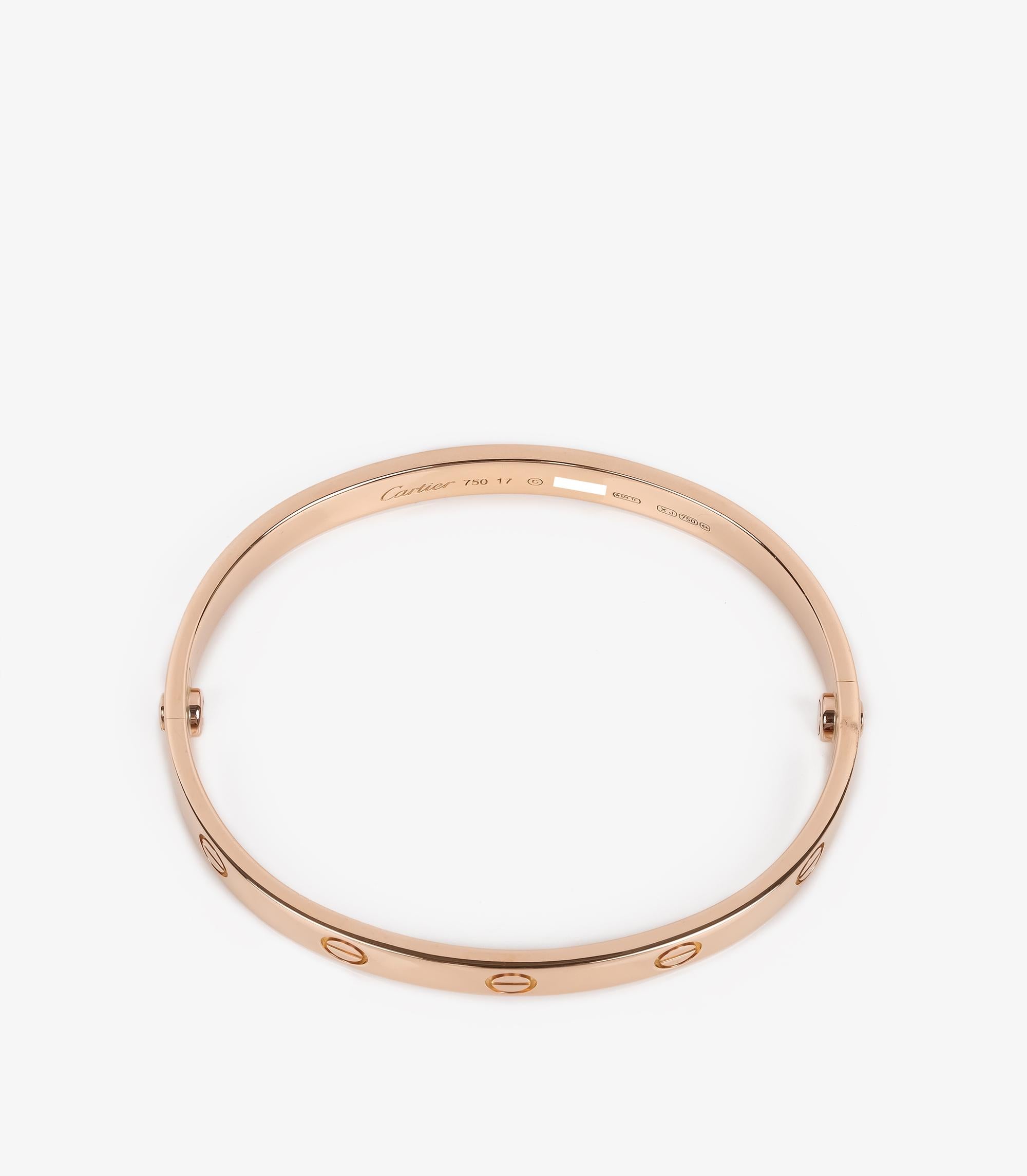 da uomo o donna Bangle in oro rosa 18ct di Cartier in vendita