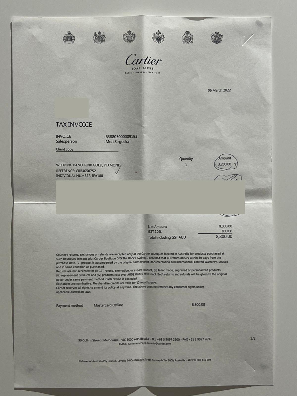 Cartier 18ct Rose Gold Diamond Love Wedding Band 4.43g 1