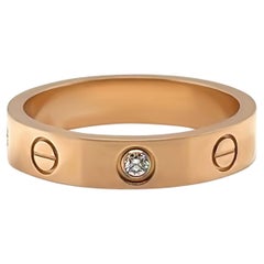 Cartier 18ct Rose Gold Diamond Love Wedding Band 4.43g