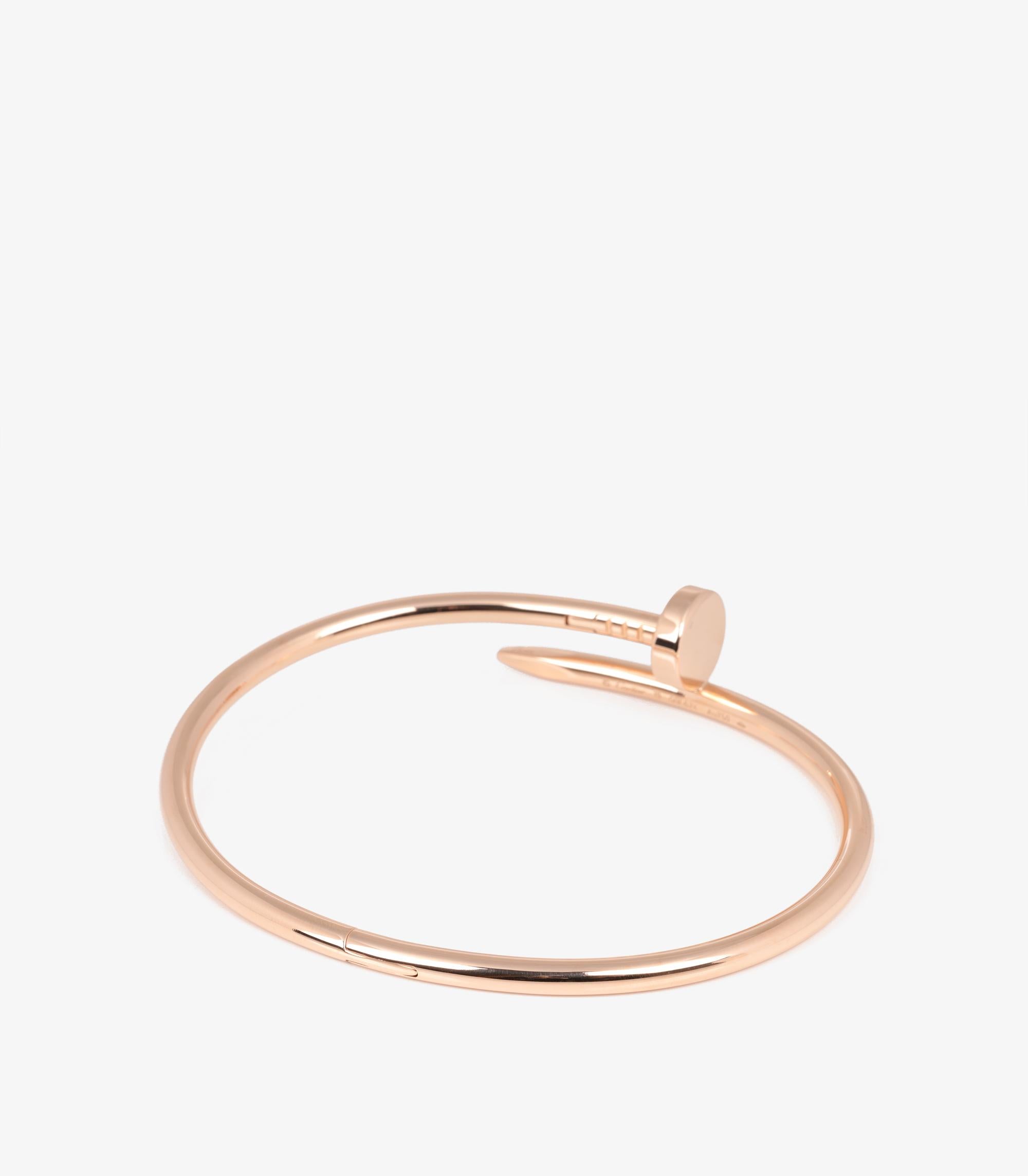 Cartier 18ct Rose Gold Juste Un Clou Armreif im Zustand „Hervorragend“ im Angebot in Bishop's Stortford, Hertfordshire