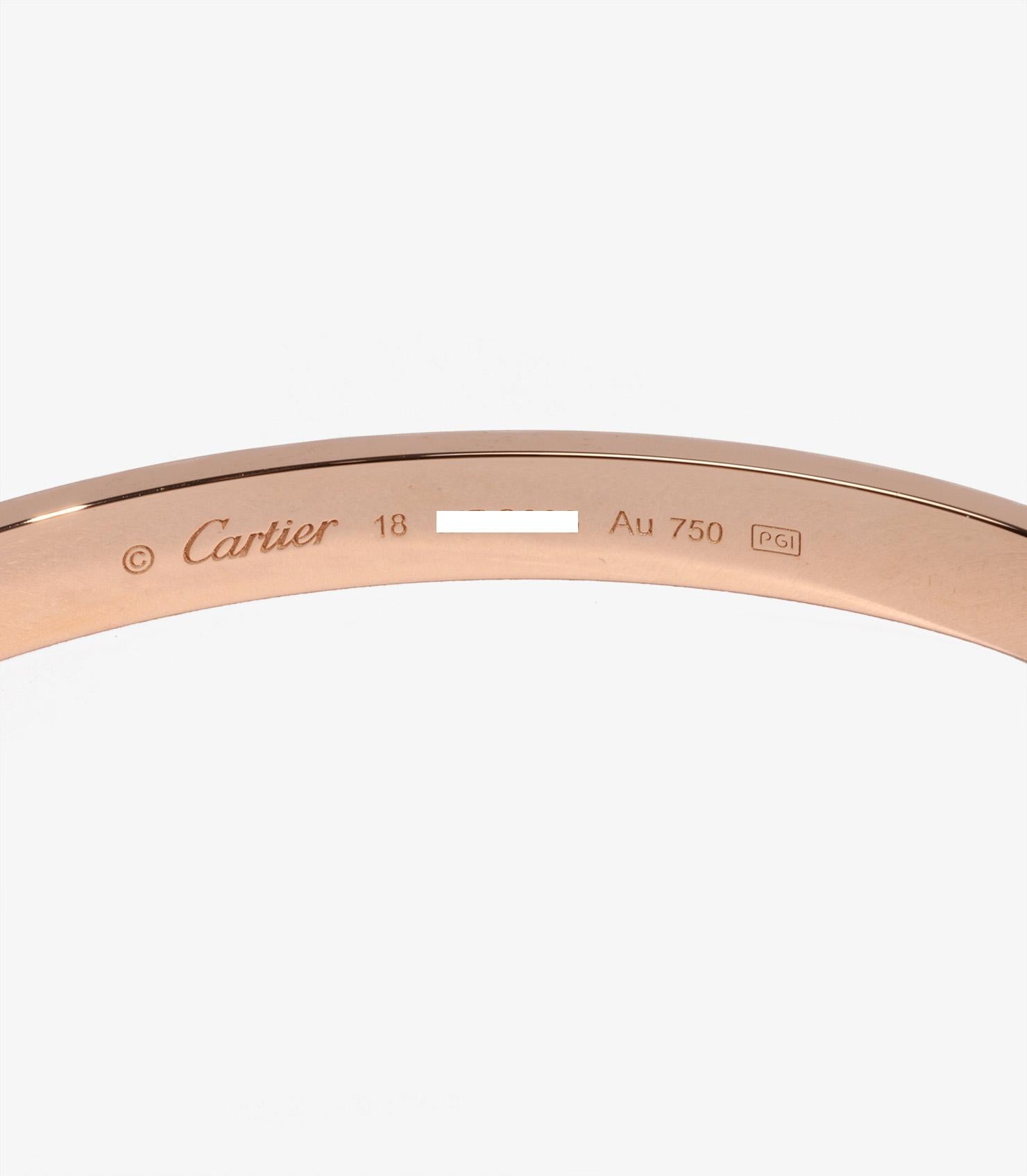 Cartier Love-Armreif aus 18 Karat Roségold 1