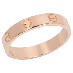 Used Cartier 18ct Rose Gold Love Wedding Band