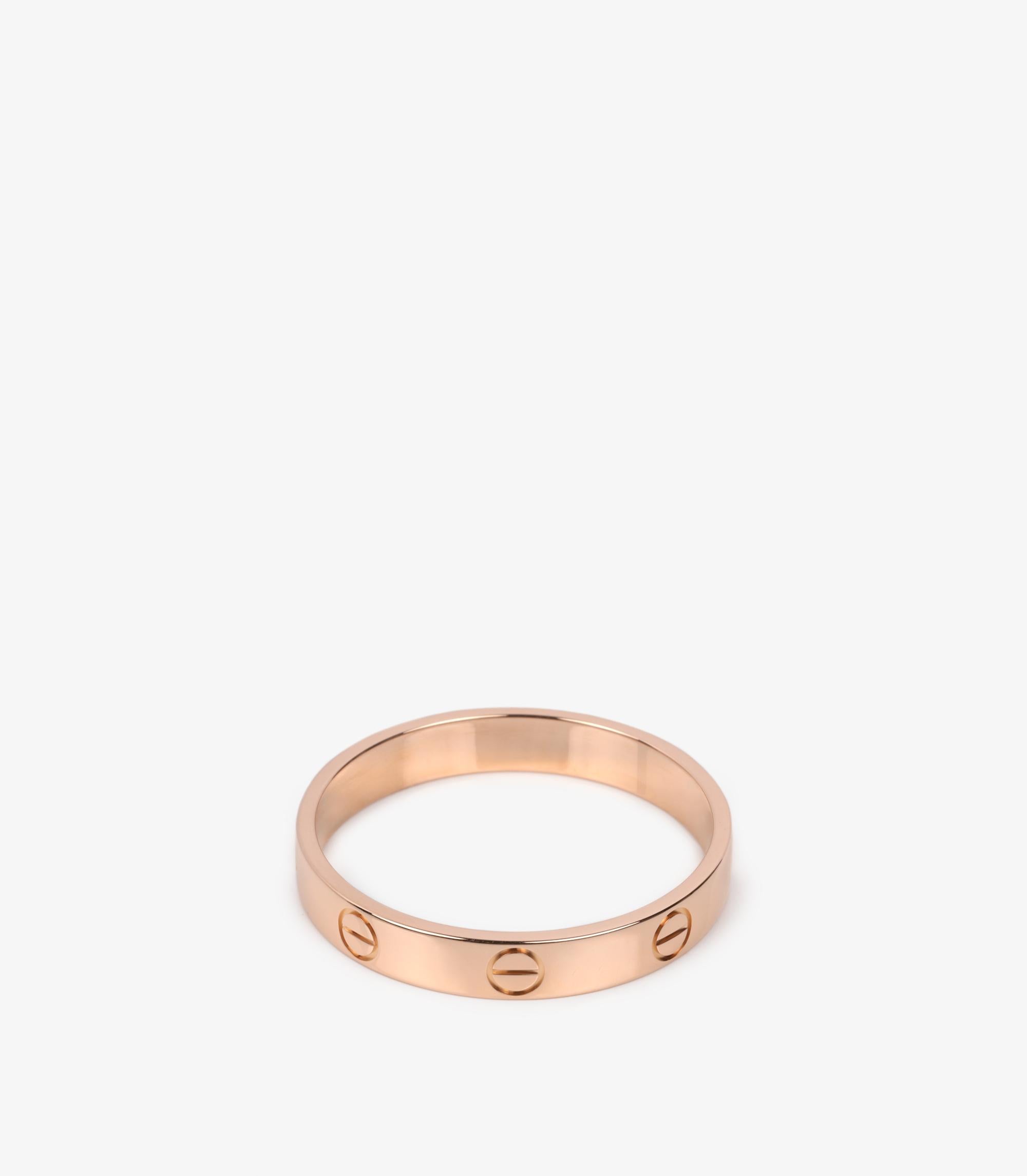 Cartier Anello d'amore in oro rosa 18 ct. In condizioni buone a Bishop's Stortford, Hertfordshire