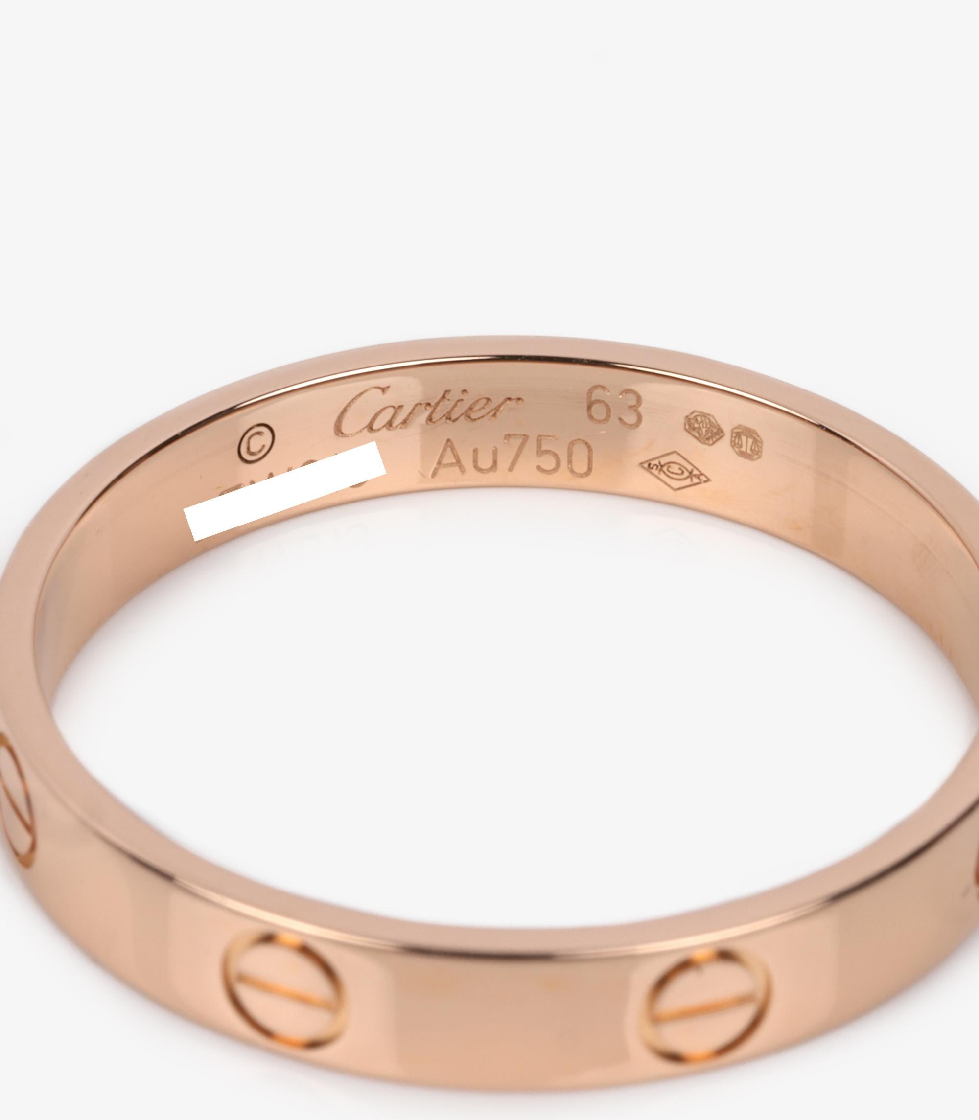 Donna Cartier Anello d'amore in oro rosa 18 ct.