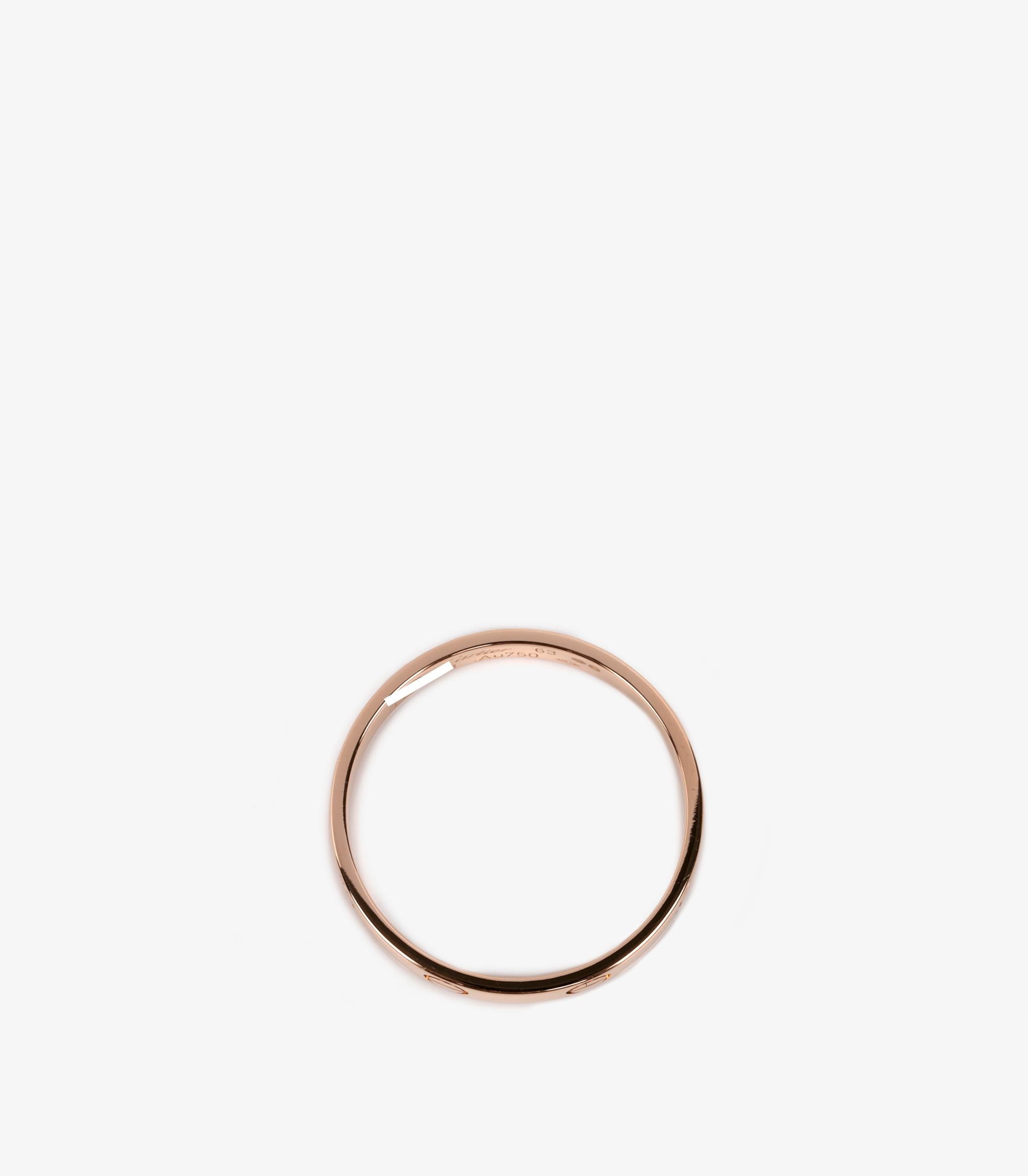 Cartier Anello d'amore in oro rosa 18 ct. 1