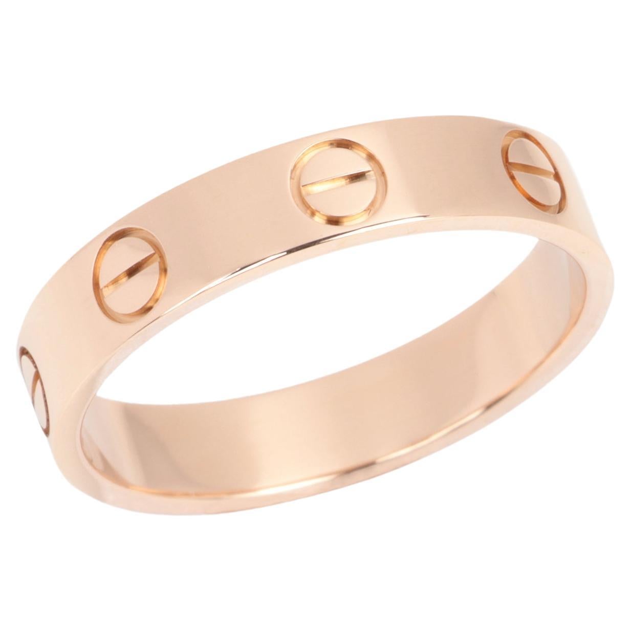 Cartier 18ct Rose Gold Love Wedding Band Ring