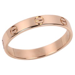 Cartier 18ct Rose Gold Love Wedding Band Ring