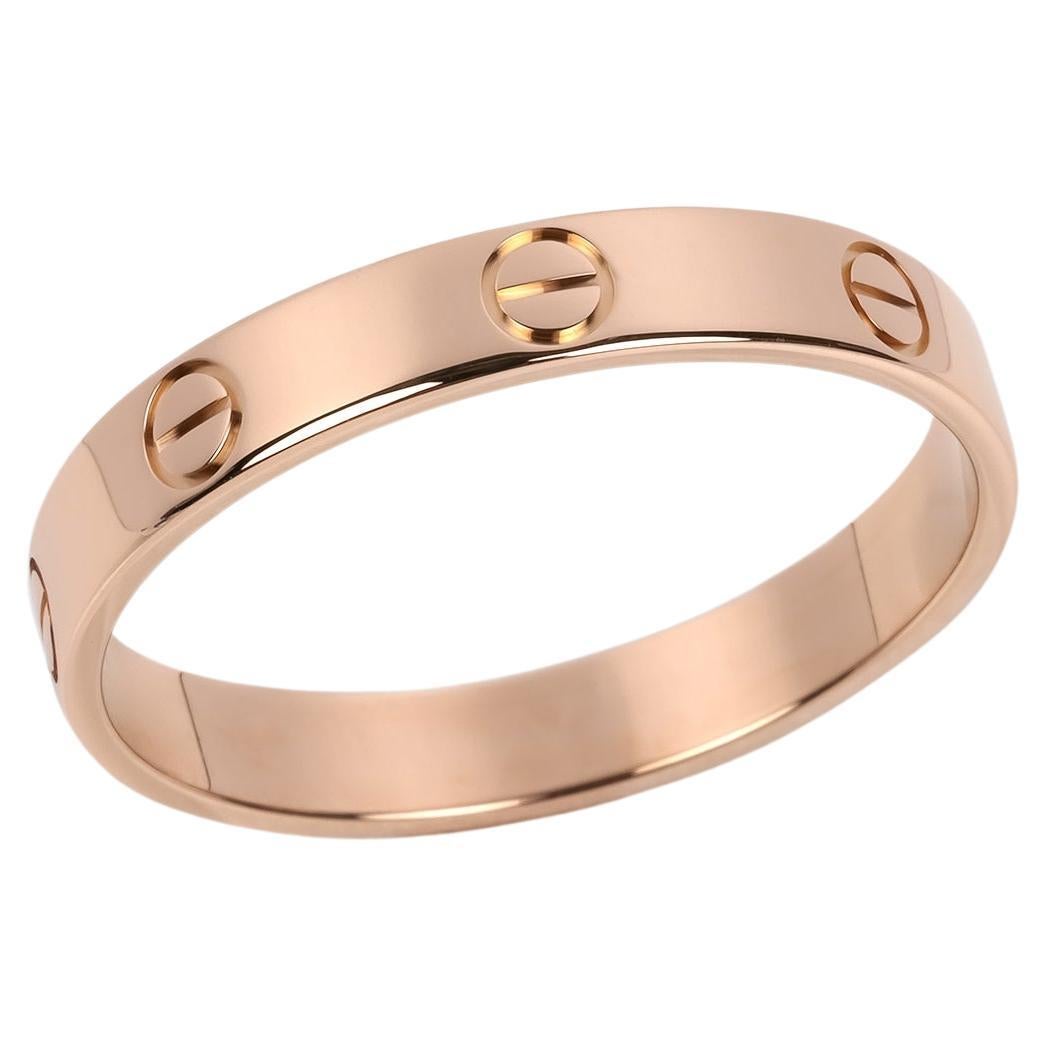 Cartier 18ct Rose Gold Love Wedding Band Ring en vente