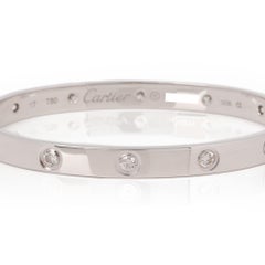 Cartier 18ct White Gold 10 Diamond Love Bangle