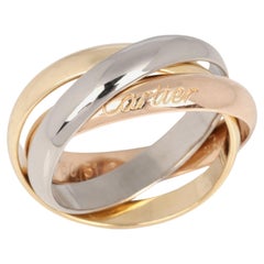 Bague trinité moyenne en or blanc, or jaune et or rose 18ct de Cartier