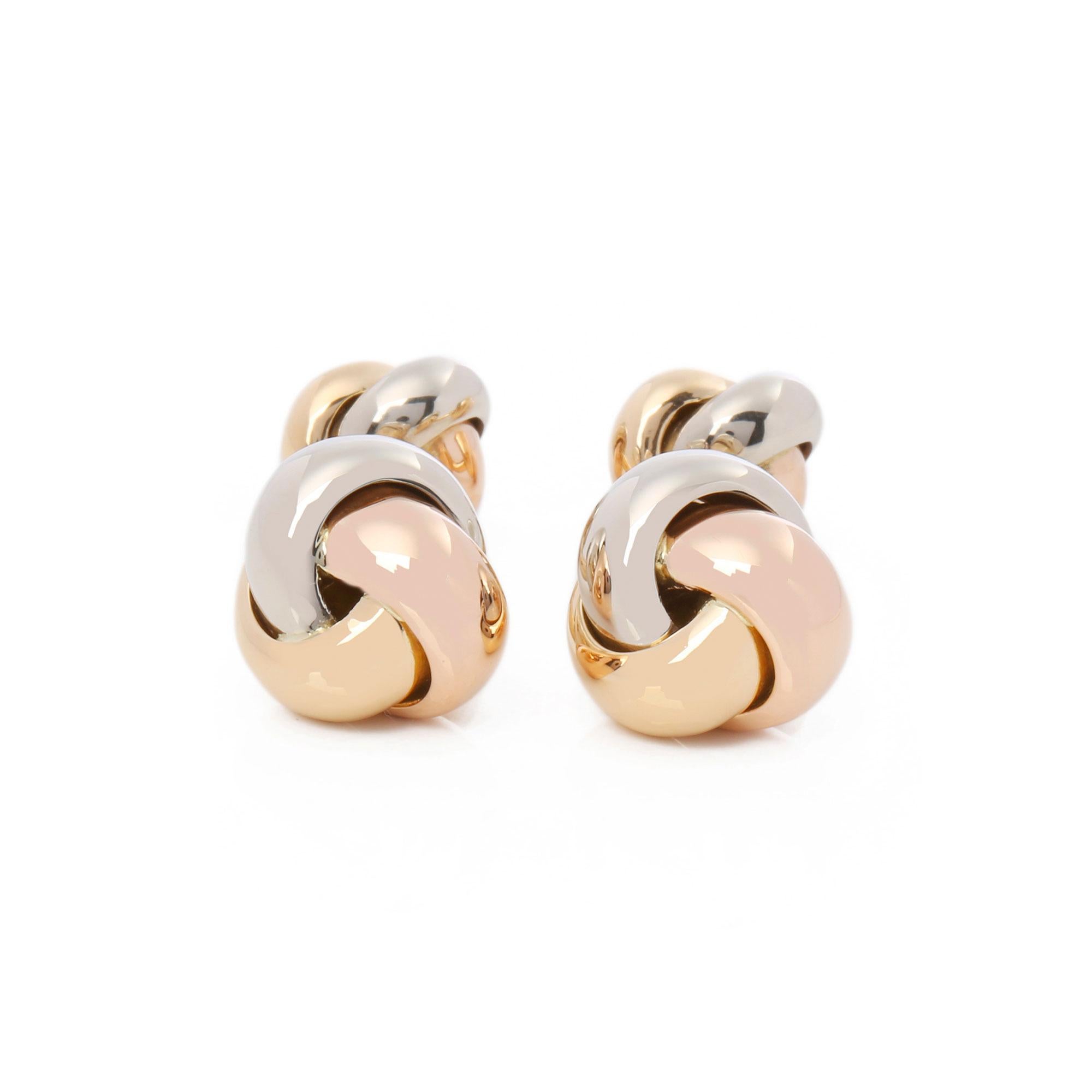 Uomo Gemelli Trinity di Cartier in oro bianco 18 carati, oro giallo 18 carati e oro rosa 18 carati in vendita