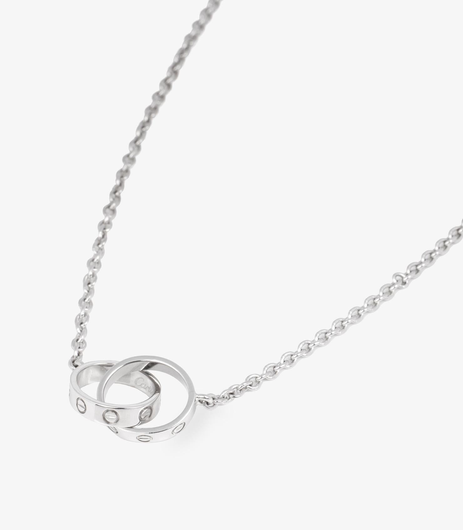 Cartier 18ct Weißgold Baby Love Halskette im Zustand „Hervorragend“ in Bishop's Stortford, Hertfordshire