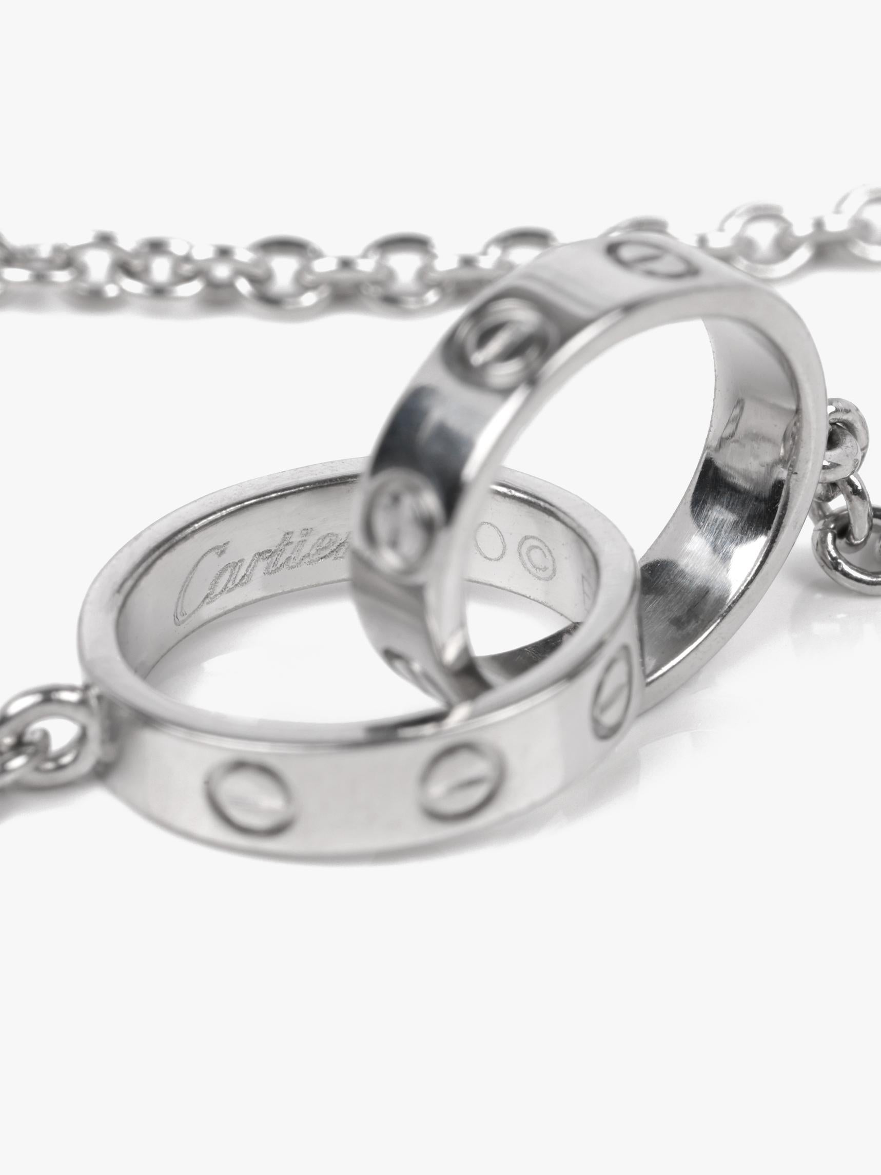 Collier Baby Love en or blanc 18 ct de Cartier Unisexe en vente