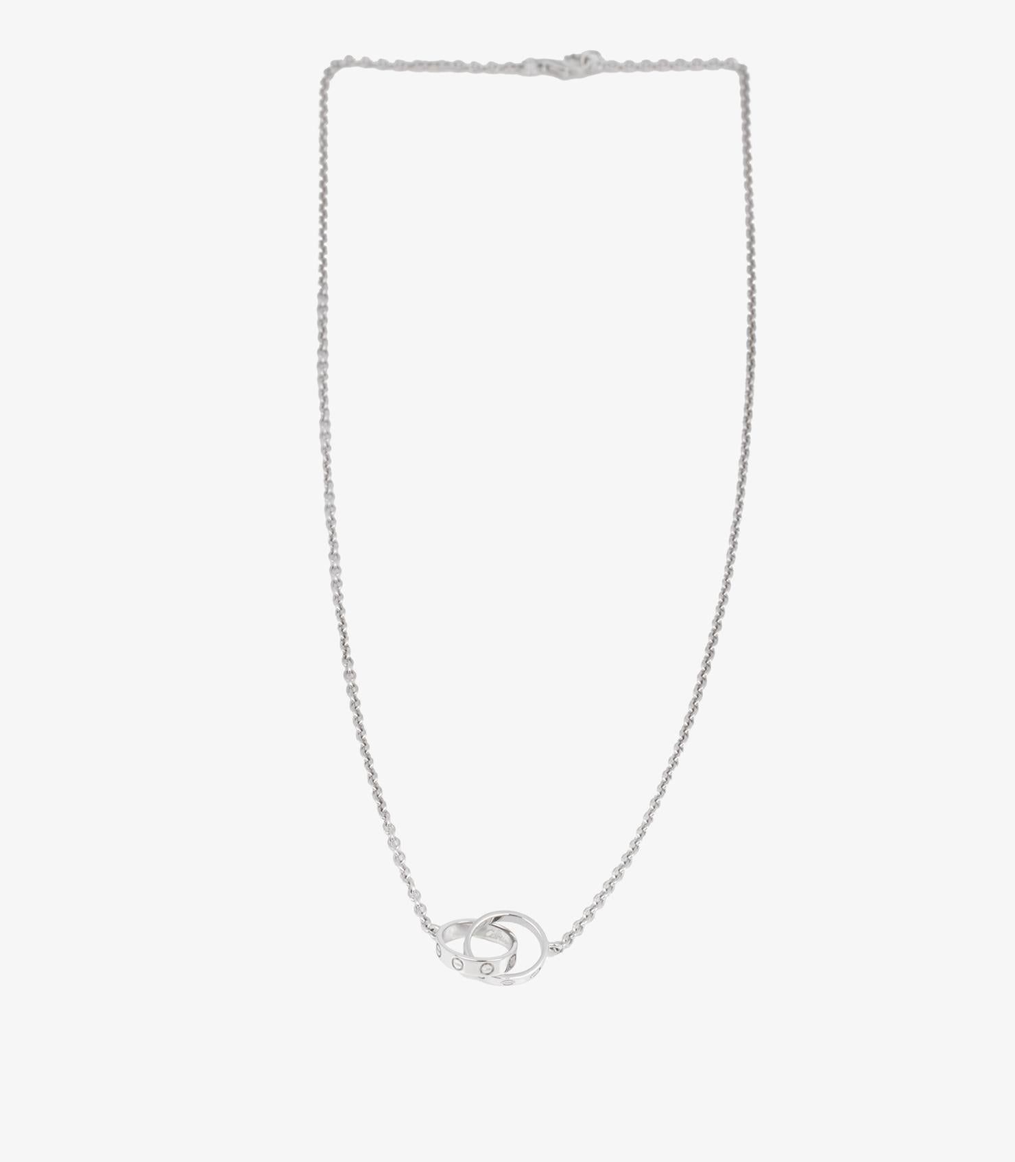 Cartier 18ct Weißgold Baby Love Halskette 2