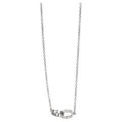 Cartier 18ct White Gold Baby Love Necklace