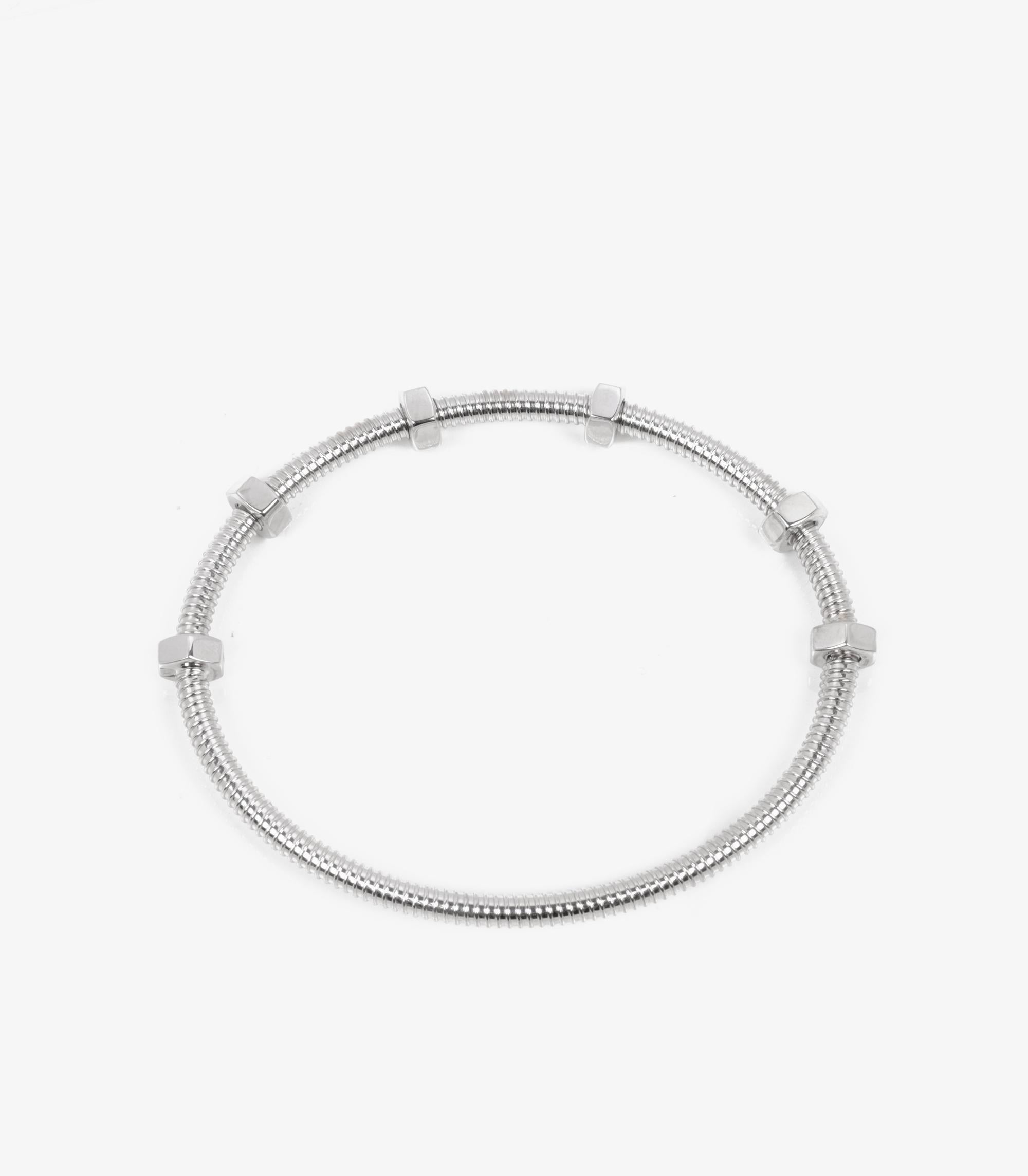 Cartier 18ct White Gold Ecrou De Cartier Bracelet In Excellent Condition In Bishop's Stortford, Hertfordshire