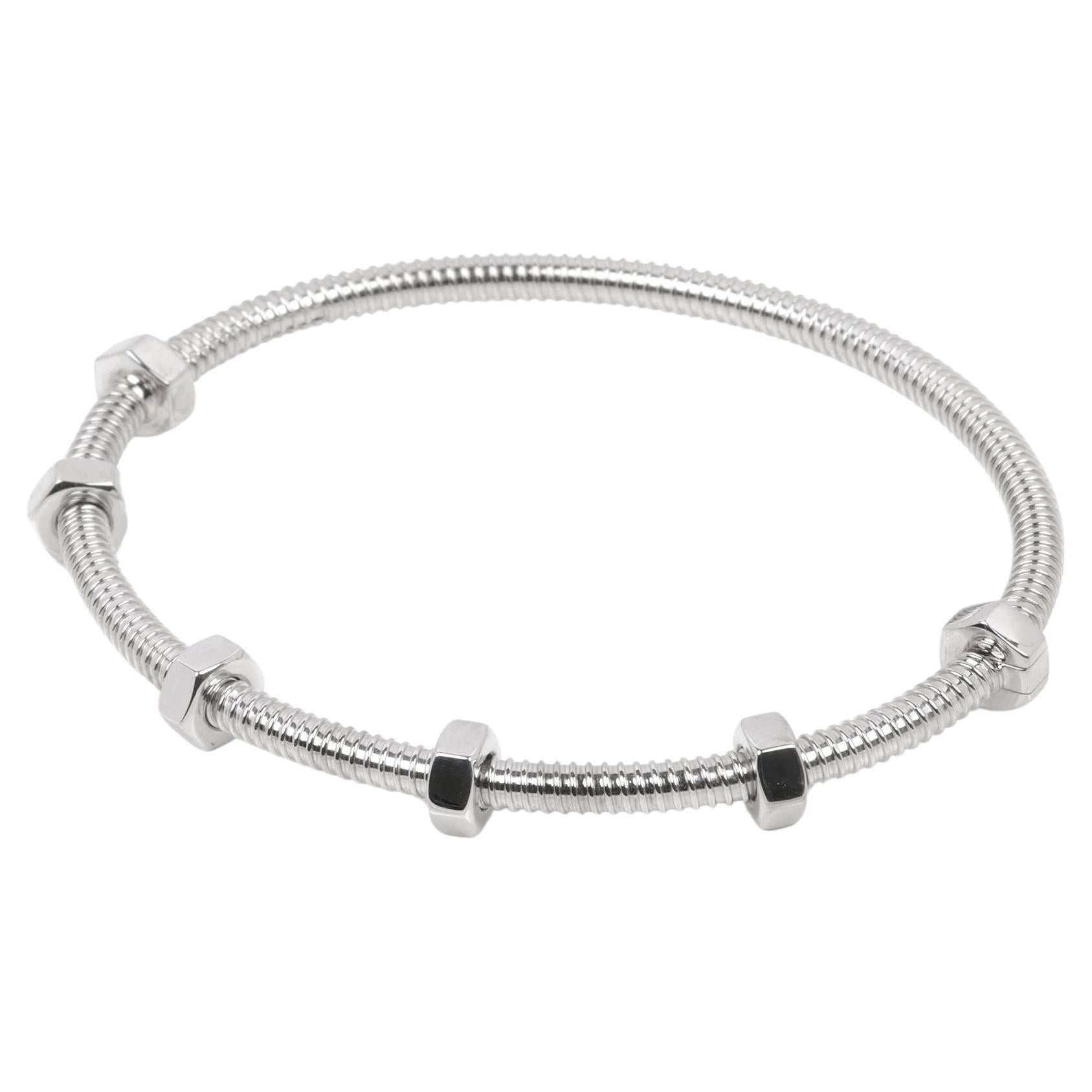 Cartier 18ct White Gold Ecrou De Cartier Bracelet