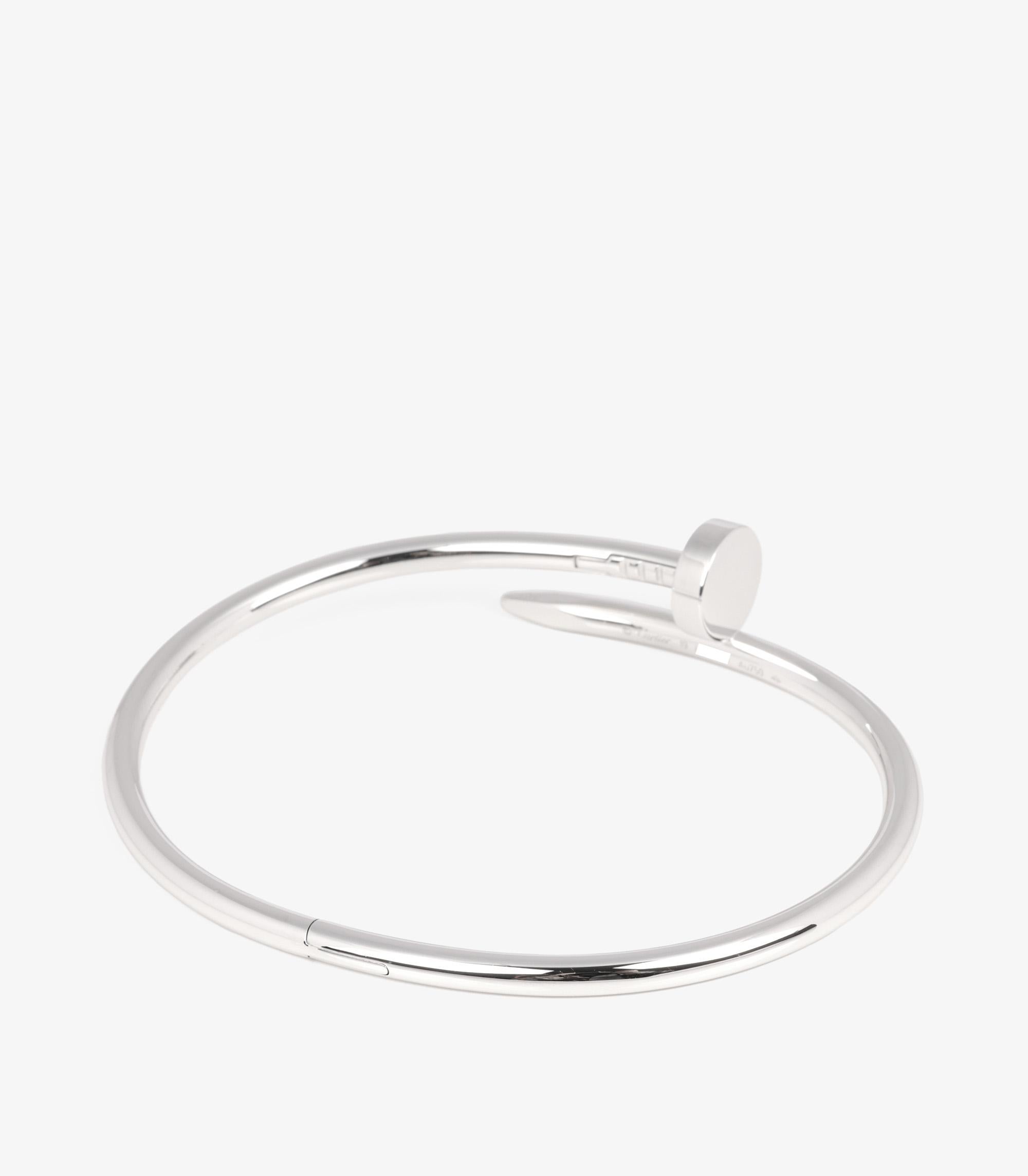 Cartier 18 Karat Weißgold Juste Un Clou-Armband im Zustand „Hervorragend“ im Angebot in Bishop's Stortford, Hertfordshire