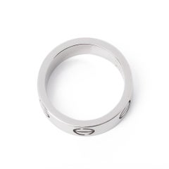 Cartier 18ct White Gold Love Band Ring