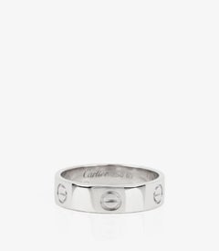 Cartier 18ct White Gold Love Band Ring